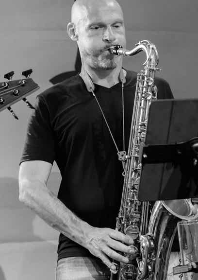 Claudio am Saxophon